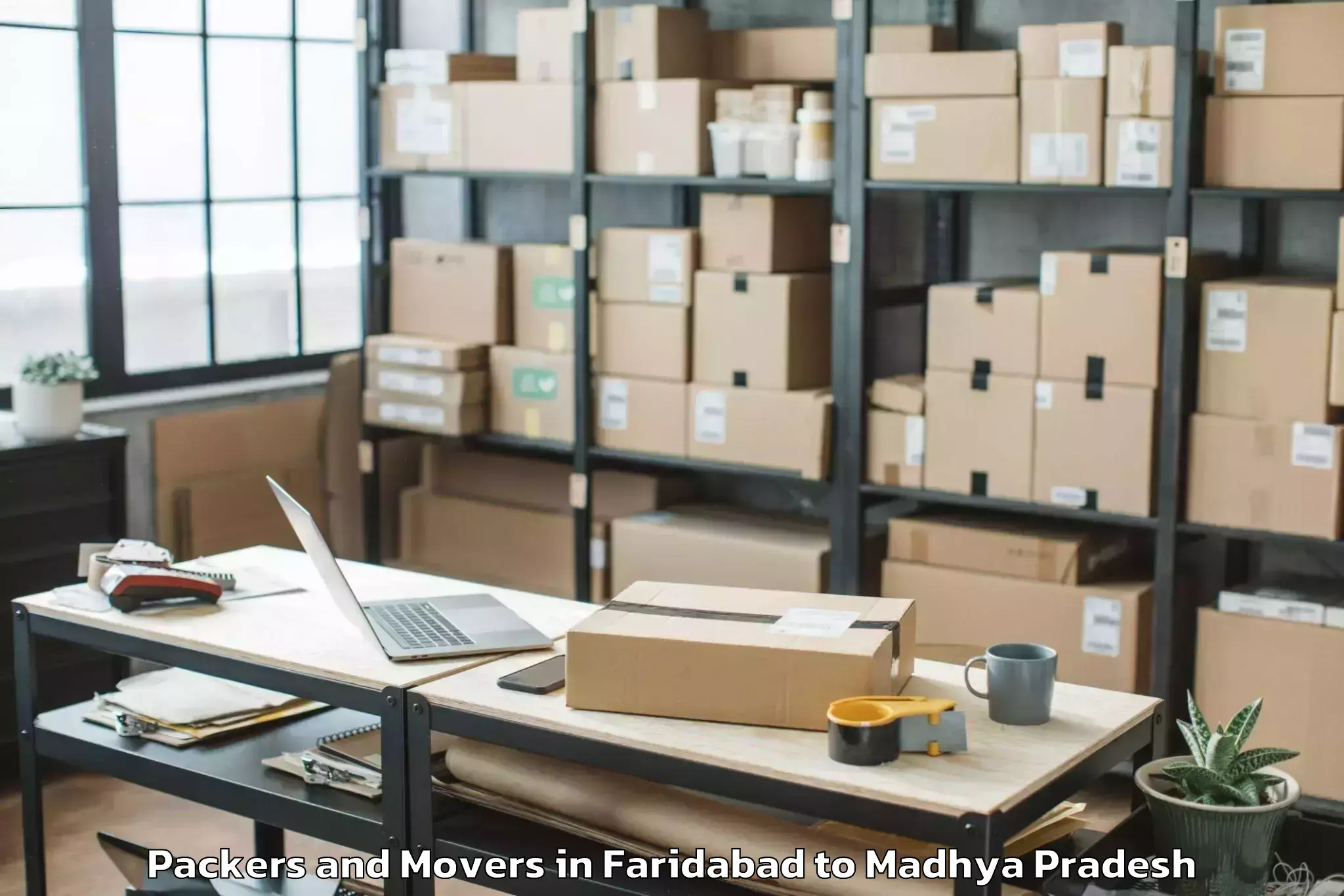 Faridabad to Kurwai Packers And Movers